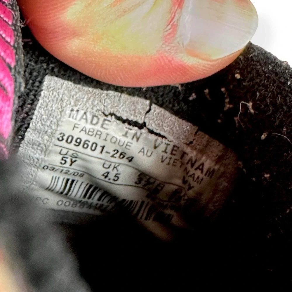 Nike Dunk Low Girls Shoes Plaid Size 5 Hemp/Pinkfire Ii-Sail-Light‎ Brown 2008